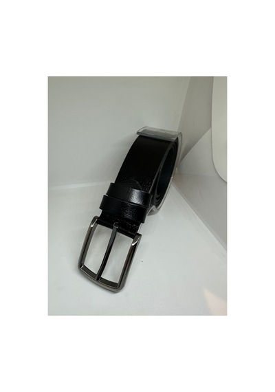 Yurtsever Erkek %100 Hakiki Manda Derisi 4cm Kemer Siyah Siyah