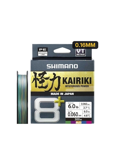 Shimano Kairiki 8+ 300m Multi Clour Örgü İp Misina 0.16mm