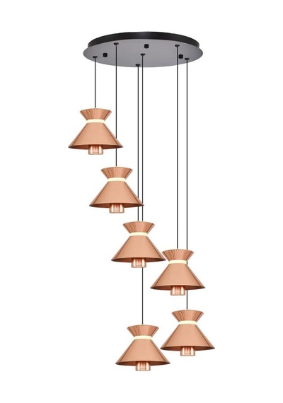 Özcan Aydınlatma 2803-6a-32 Mekik 6'lı Sarkıt Rose Gold