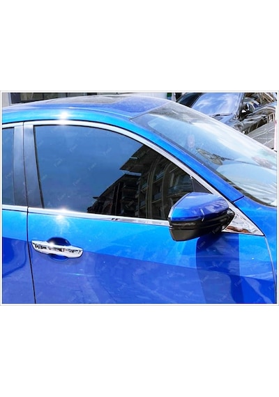 Honda Cıvıc Fc5 Krom Cam Çıtası 8 Prç 2016 Üzeri Paslanmaz Çelik