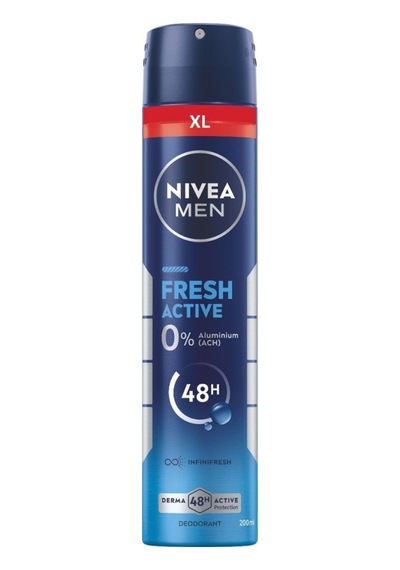 Nivea Men Fresh Active Erkek Sprey Deodorant 200 Ml - 6 Adet Tarı