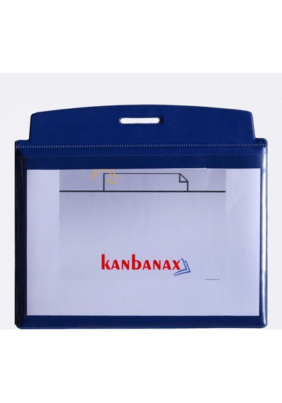 Kartonlu Kanban Cebi - 225x165 Mm - Sert Dayanıklı Mavi