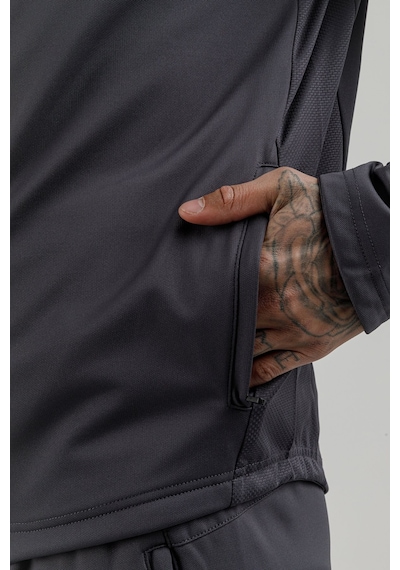 Airlife Power 22 Cr Line Tam Boy Fermuarlı Erkek Dik Yaka Sweatshirt Smoked Füme