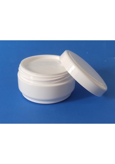 Boş Kozmetik Krem Pomat Kutusu Plastik Krem Kavanozu Plastik Contalı 30 ML Beyaz