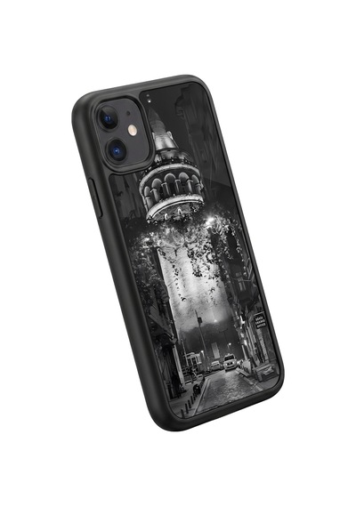 İphone 11 Uyumlu İstanbul Desenli Kamera Korumalı Darbelere Dayanıklı Kılıf 1248-istanbul-iphone11