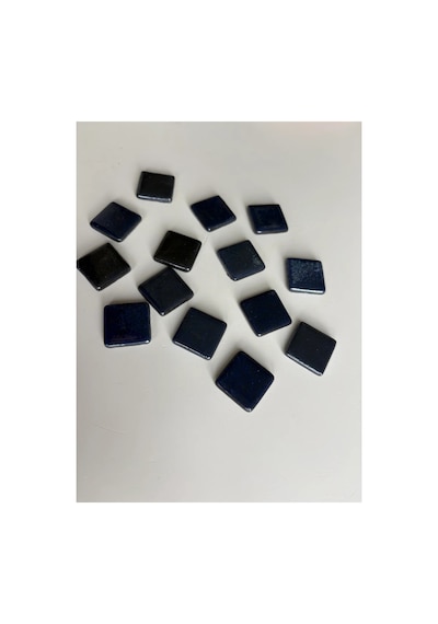 Sanatsal Mozaik Metalik Mavi 2,5x2,5cm Mozaik Sanatı Malzeme 100gr