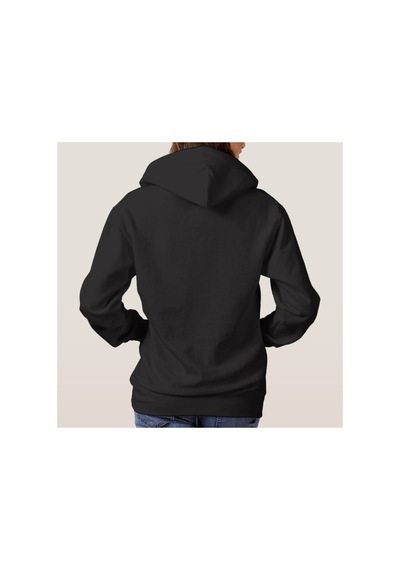 Blackjack Giyim Unisex Baskılı Kapşonlu Sweatshirt Siyah-kpsnfkooo-20015