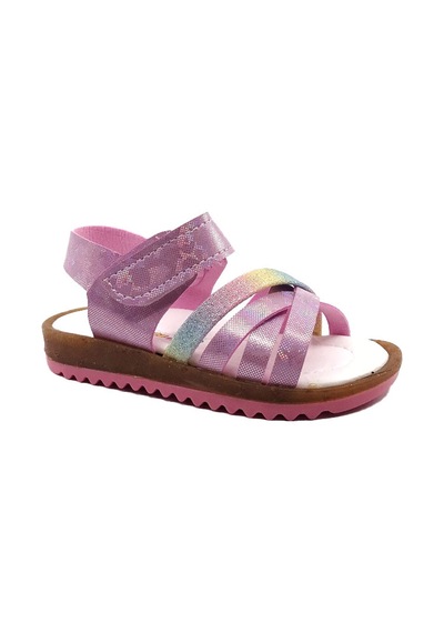Arzen 4010 Simli Bantlı Kız Çocuk Bebe Sandalet Ayakkabı 001
