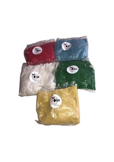 Netkonsantrasyon Renkli Dekoratif Kum Oyuncak Kumu 5 Paket Kalsit Silis Bahçe Dekor Saksı Terraryum Kum 3,5 Kg