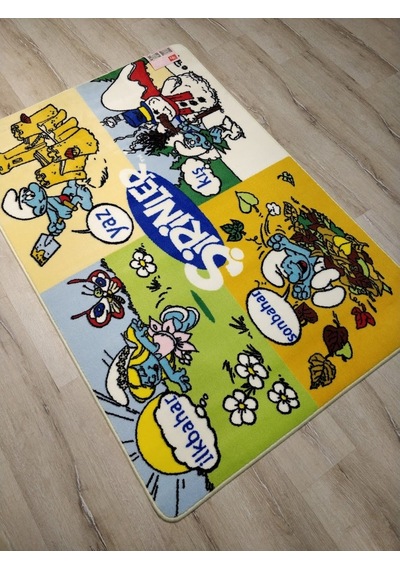 Şirinler Saray Kids Buklejel 3176L Çocuk Halısı 100X150 Cm Çok Renkli