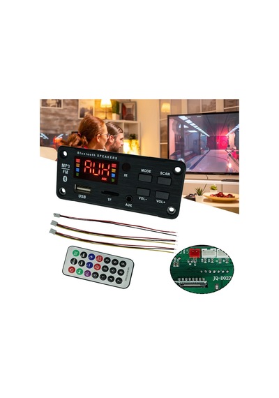 "ses Yükseltmesi İçin Renkli Lcd Ekranlı Araba Bluetooth Mp3 Kod Çözücü Kartı"