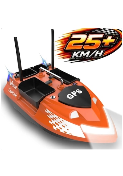 Sazan Yemleme Tekne Ve Botu Flytec V802 4 Kabin 3kg Yük 500 Sabit Hız Rc Kumandalı Truncu Renk Konumsuz