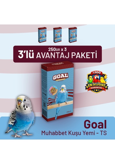 Goal Muhabbet Kuşu Yemi/ts 250 G - 3 Adet 250 G