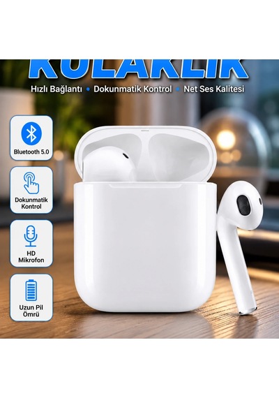 Dokunmatik Kontrol Kablosuz Bluetooth Kulaklık Çağrı Cevaplama Özellikli 00