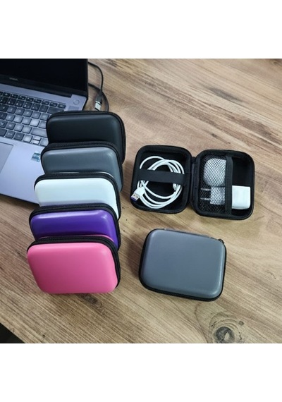 Organizer Mini Çanta, Şarj Aleti, Mini Kulaklık, Kablo, Bellek, Sd  Kart  Taşıma Çantası