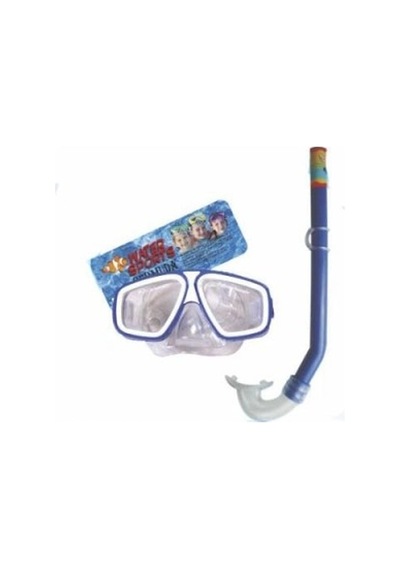 Mey İthalat Pvc Maske Snorkel Set Mavi