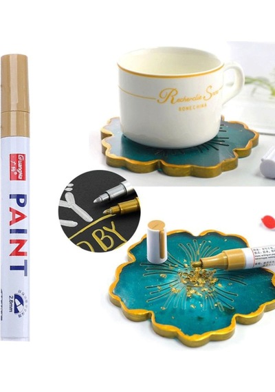 Epoksi Varak Kalem Paint Marker 1 Adet Gold