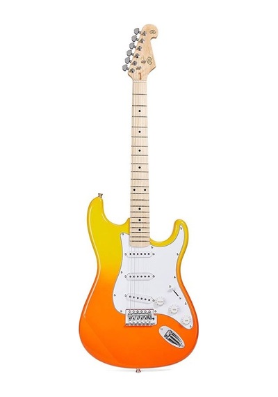 Sx Sem1 Elektro Gitar Burning Fire