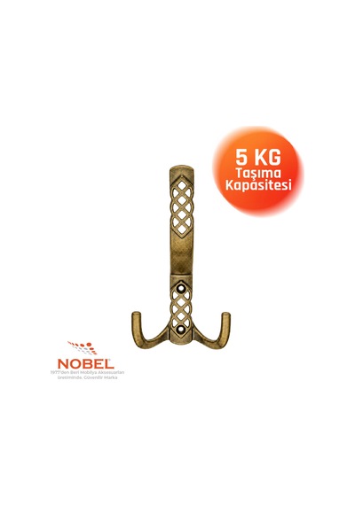 Karatay Portmanto Askısı, Metal Vestiyer Askısı, 20 Gr, Dolap Ve Duvar Askılığı, Anti K Sari Vidalı