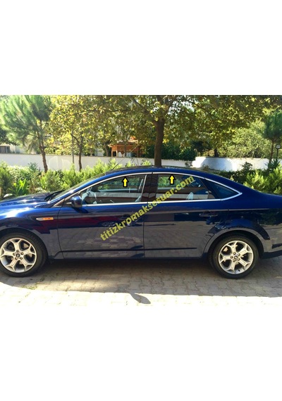 Ford Mondeo 2008-2014 Krom Cam Üst Çıtası Aksesuarı 8 Parça