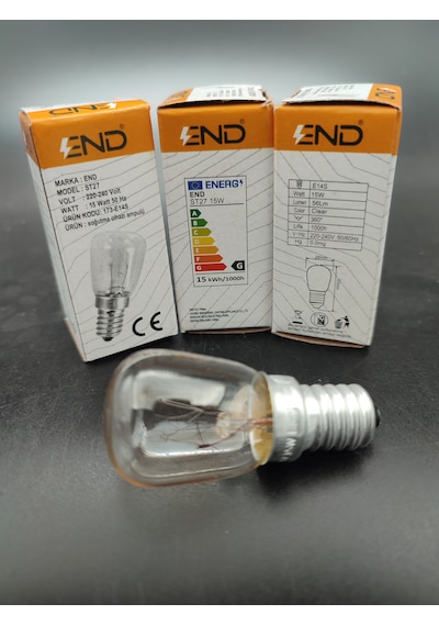 Buzdolabı Ampulü E.14 15 Watt 3 Adetli Paket