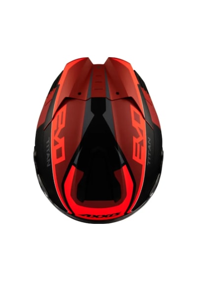 Axxis Hawk Evo Sv Titan B5 Motorcu Kaskı Kırmızı Siyah