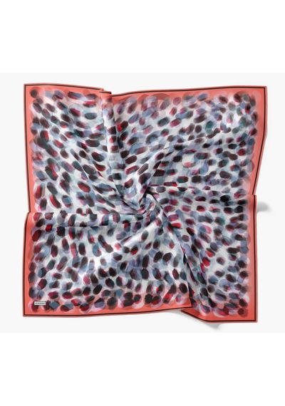 Silk Home Twill İpek Eşarp Noiré Narçiçeği 90x90 Çok Renkli