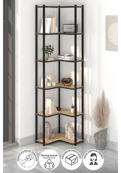 6 Raflı Kitaplık Dekoratif Kitaplık Metal Kitaplık Ofis Kitaplığı Aksesuar Rafı Sardes Safir Meşe Safirmeşe 6 Raflı Kitaplık Dekoratif Kitaplık Metal Kitaplık Ofis Kitaplığı Aksesuar Rafı Sardes Safir Meşe Safirmeşe