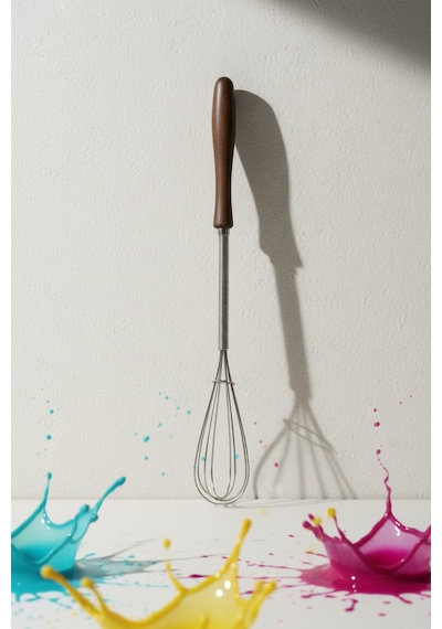 Morwood Akasya Saplı Mini Artisan Çırpıcı 22 Cm Ceviz Paslanmaz Çelik Diğer