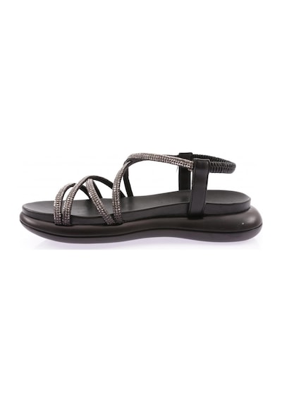 Dgn 5046-22y Kadin Çapraz İp Bantli Sandalet 5046-2027-R1534 Siyah
