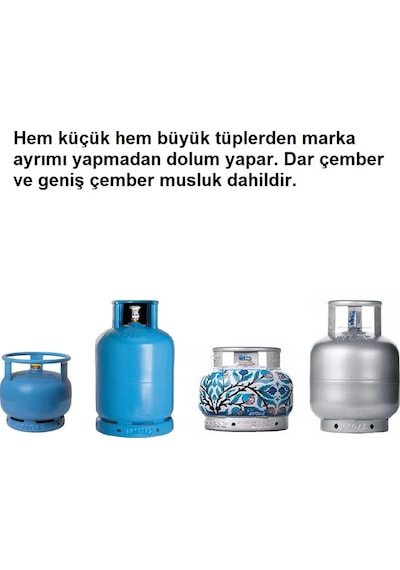 Bilteknik 5'li Tüm Tüplere Ve Kartuşlara Uygun Kamp Kartuşu Dolum Seti Çok Renkli