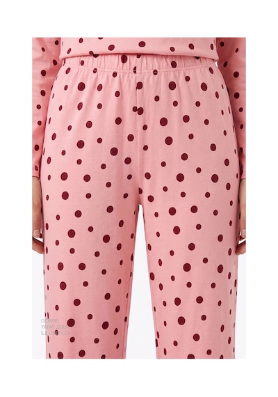 Penti Pembe Berry Puantiye Desenli Uzun Kollu Pijama Takımı Pk32
