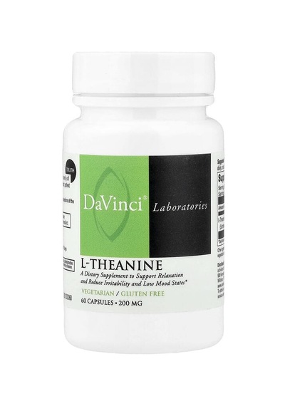Davinci Laboratories, L-theanine, 200 Mg, 60 Capsules