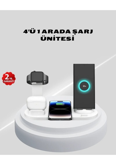 Kablosuz Şarj İstasyonu 4 Ü 1 Arada İphone Watch Ve Airpods Uyumlu Diğer 95060771