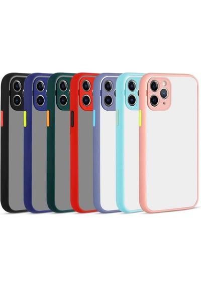 Apple Uyumlu  iPhone 12 Pro Kilif Arkasi Mat Silikon Korumali Kapak 474111661