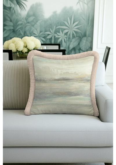 Lüks Pastel Su Dalgası Saçaklı Yastık Kılıfı - Soft Akışkan Modern Bej Mavi Püsküllü Kırlent Kılıfı Metalik Taş Bej Lüks Pastel Su Dalgası Saçaklı Yastık Kılıfı - Soft Akışkan Modern Bej Mavi Püsküllü Kırlent Kılıfı Metalik Taş Bej