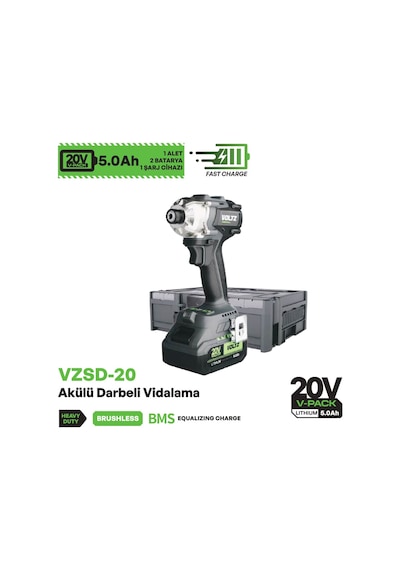 Voltz Vzsd-20 Akülü Darbeli Vidalama 20v 5.0 Ah