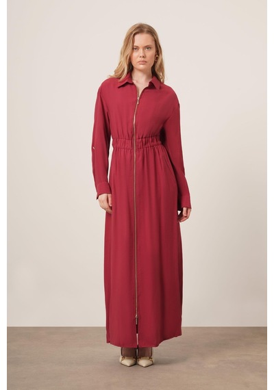 Ftz Women Kadın Modal Elbise Bordo 31033 Bordo