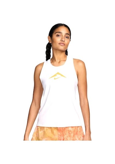 Nike Dri Fit Trail Graphic Running Kadın Koşu Antrenman Atlet Beyaz