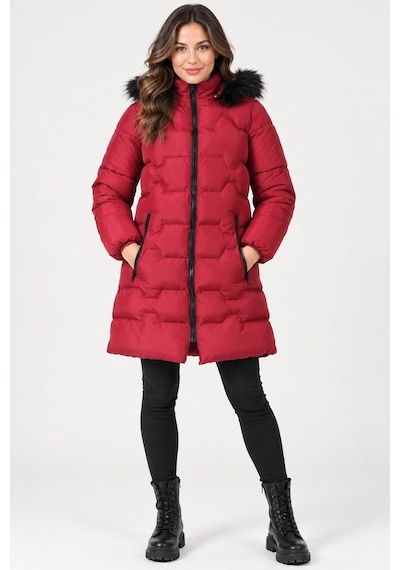 Z9760 Dewberry Bayan Kaban-düz Bordo