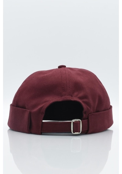 Külah Bordo Hiphop Docker Şapka %100 Pamuk Katlamalı Cap Bordo-Standart