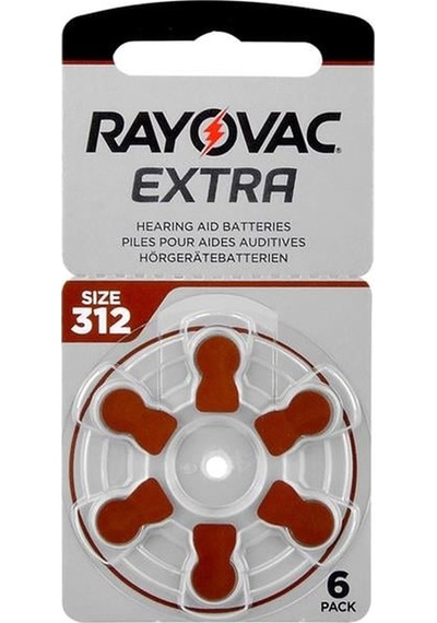 Rayovac 312 Numara Kulaklık Pili 6 Lı Paket