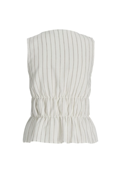 Jack & Jones Kadin V Yaka Kolsuz Üst - Almira - 12287713 Blanc De Blanc