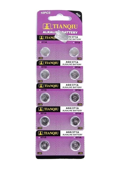 Tıanqıu Ag6 Lr920/371 Alkalin 10'lu Düğme Pil Evimdeyokyok