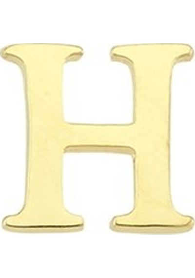 Goldkupe 14 Ayar Altın H Harf Küpe 0,53 Gr-1365