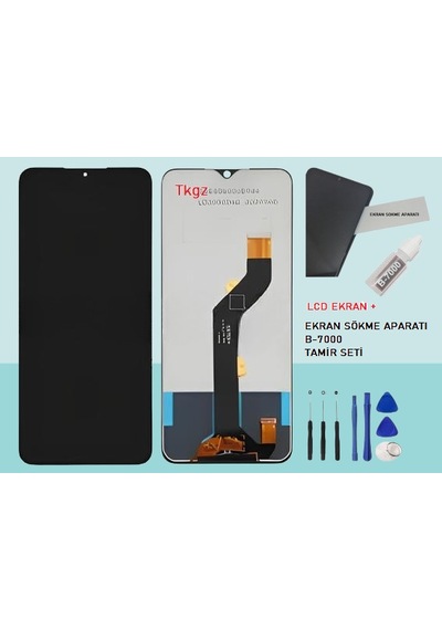 İnfinix Hot 12 Pro Uyumlu Lcd Ekran Dokunmatik Servis + B-7000 + Tamir Seti