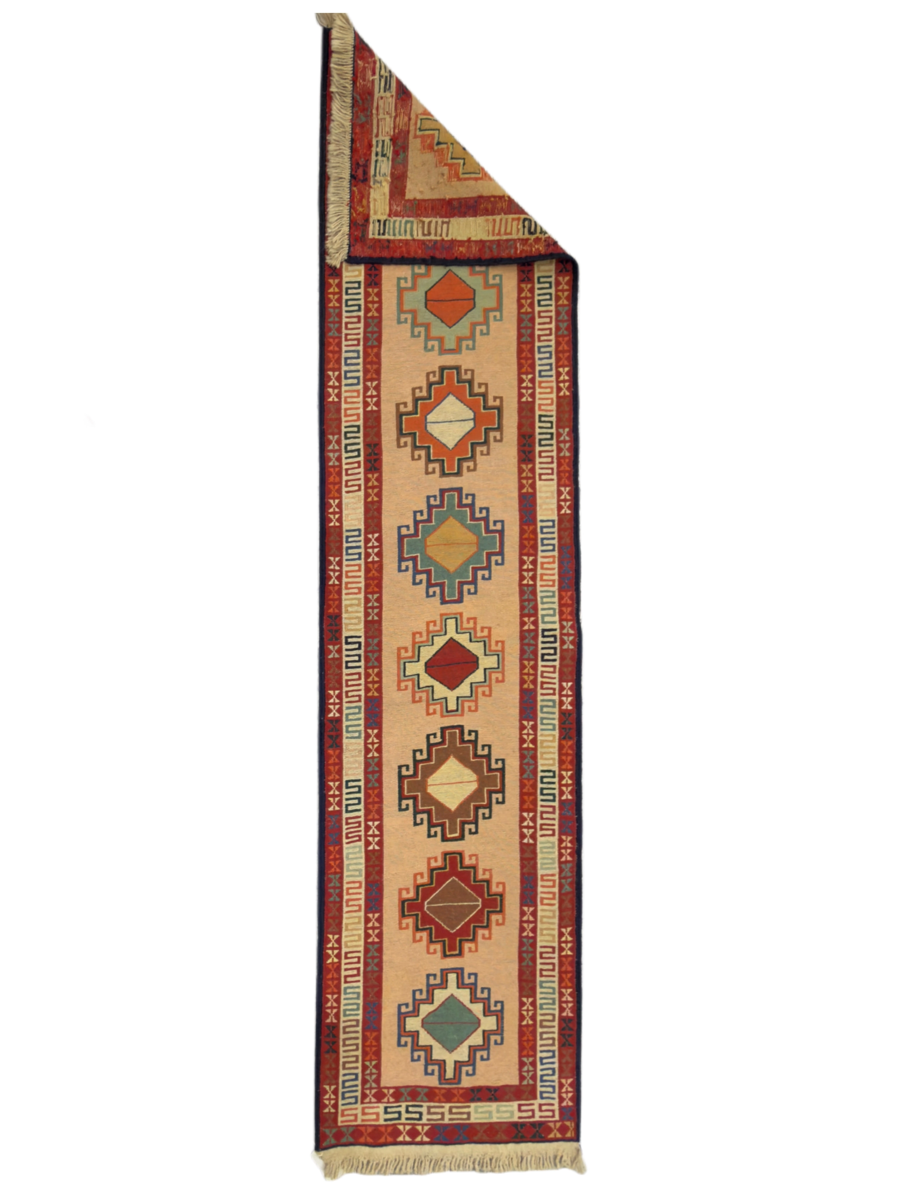 İran Sumak Kilim 48 X 193 Cm İran Sumak Kilim 48 X 193 Cm Çokrenklı