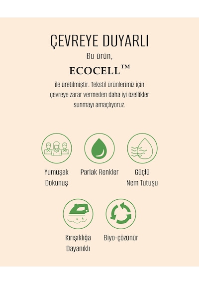 Madame Coco Mathilda Tek Kişilik Pamuklu Ecocell Düz Pike - Haki 8684427307946 Çok Renkli