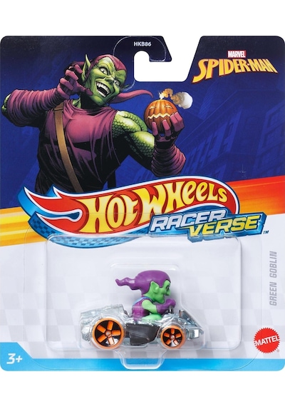 Hot Wheels Racerverse Spiderman Green Goblin Jbk22 Renkli