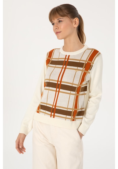 U.s. Polo Assn. Kadın Krem Melanj Kazak /triko 50314812-vr159 Krem Melanj